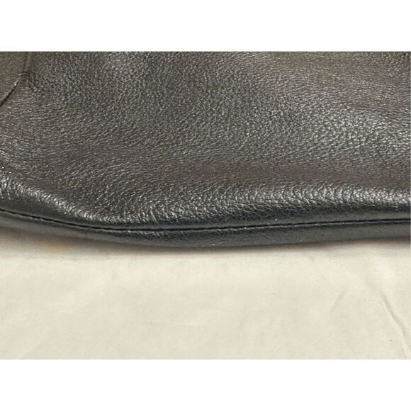 ELLIOT LUCCA SHOULDER BAG BLACK GENUINE SOFT LEATHER SATCHEL MAGNET CLOSURE - Picture 3 of 9